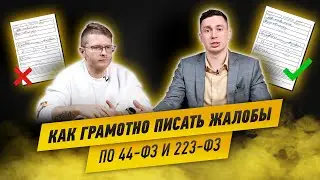 Как грамотно писать жалобы по 44-ФЗ и 223-ФЗ с Дмитрием Сидаевым.