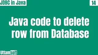 jdbc | Java code to delete row from database | delete a row from database | records from database