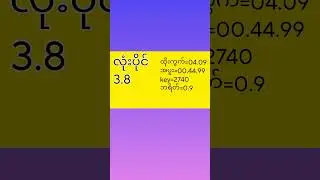 ကံကောင်းကြပါစေ1.11.2024နေကုန်စာအတွက် 🙏#2d #2D3D#နှစ်လုံးထီသုံးလုံးထီ