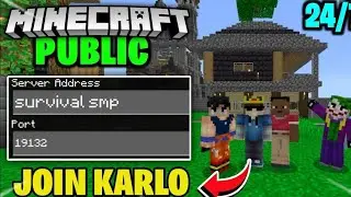 Minecraft Live Public Smp | Java + Pe | Free To Join | 1.21/1.22 | 