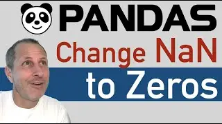 Pandas Change NaN to Zeros in DataFrame