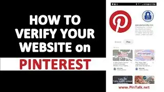 Pinterest - How to Verify Your Website