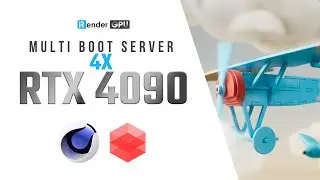 Speed up rendering with multi server 4xRTX4090 | Cinema 4D & Redshift | iRender GPU Render Farm