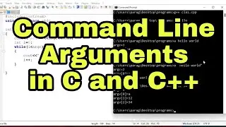 Command Line Arguments in C and C++ with Example | Command Line Arguments in C++ using argc and argv