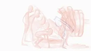 Heavy Weight Lift - 2D Digital Character Animation (rough)