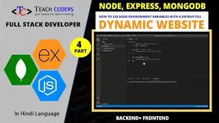 How to Use Node Environment Variables with a DotEnv File || node js mongodb