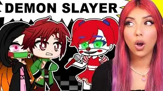 Demon Slayer Meets The Afton Family (Gacha Club Mini Movie)