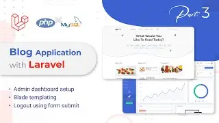 Blog application with Laravel | dashboard templating | admin dashboard setup (bangla) 