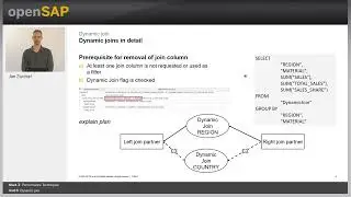 Working with calculation views in SAP HANA unit 20 || perform Techniques  || Dynamic join