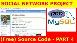 Show Accepted Friends List - PHP/MYSQL Project Tutorial with Source Code