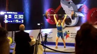 PANOVA Hanna.UKR.69 kg Category women .119kg Clean & Jerk .