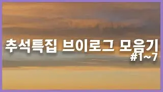 연휴 마지막날엔 브이로그 모음기! [브이로그 #1~7]