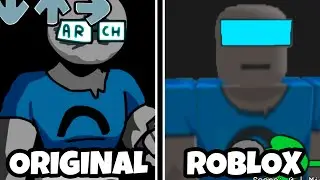 Arch - ORIGINAL vs ROBLOX (FNF Mod Hard/FNF Arch)