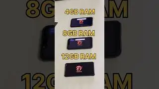 4GB RAM vs 8GB RAM vs 12GB RAM - FREEFIRE TEST 