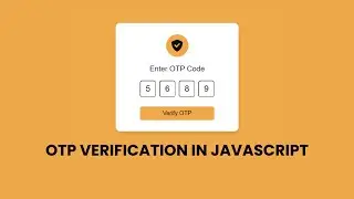 OTP Code Verification Form In HTML CSS & JavaScript