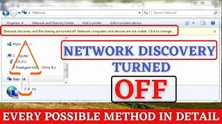 Network discovery is turned off Windows 10 | how to turn on network discovery