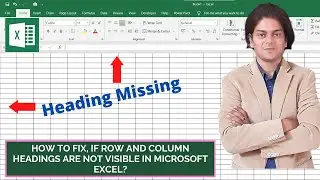 How to fix if row and column titles are not visible in Microsoft Excel?