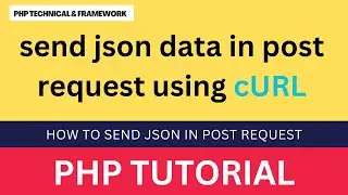 send json data in post request using curl || send post request using curl