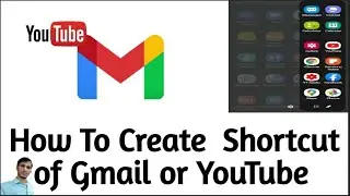 How to create Youtube or Gmail Shortcut on Desktop