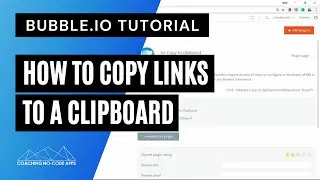 How to Copy Links to Clipboard in Bubble.io Apps