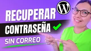 👌 Recupera acceso a WORDPRESS sin correo  y cambia contraseña