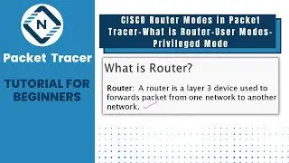CISCO Router Modes in Packet Tracer | What is Router? | User Modes | Privileged Mode