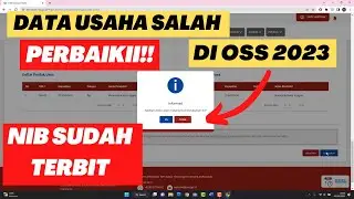 Cara Merubah Data Usaha di OSS Yang NIB Sudah Terbit 2023