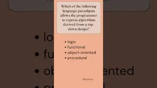 Algorithms derived from top down #keralapsc #hsstexam #computerscience #examcoaching #mcq_exam #mcq