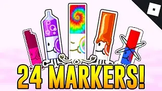 How to get ALL 24 CANDYLAND UPDATE MARKER BADGES in FIND THE MARKERS | Roblox