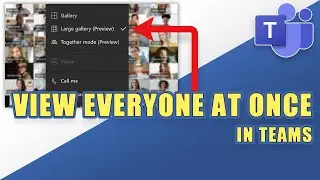 How to VIEW EVERYONE at ONCE in a Microsoft Teams Meeting