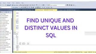 SQL | Find UNIQUE and DISTINCT values in SQL|Eliminate duplicate records from table|UNIQUEvsDISTINCT