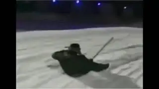 slalom on a shovel ( shovel slalom )