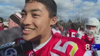 AJ Barber with ten passes caught for 157 yards to lead the Cardinals to be number one