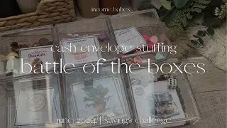 JUNE 2024 Savings Challenges | BATTLE OF THE BOXES | June Week 1 | Cash Envelope Method