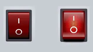 How to create Realistic Red Switch Button Only HTML CSS 