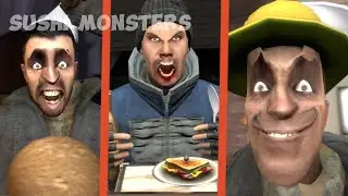 Sushi Monsters SFM meme compilation 1