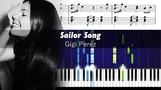 Gigi Perez - Sailor Song - Piano Tutorial with Sheet Music