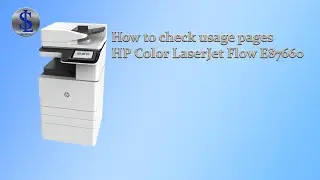 How to check usage pages HP Color LaserJet Flow E87660