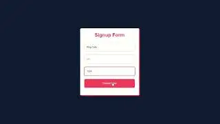 How to create a signup form with animated input border