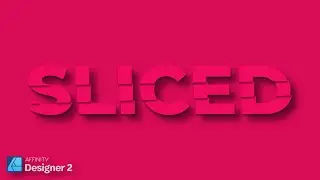 How to make sliced text effect [Affinity Designer 2.0]