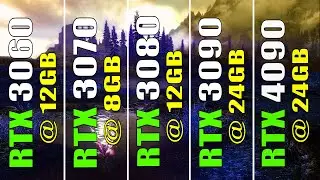 RTX 3060 vs RTX 3070 vs RTX 3080 vs RTX 3090 vs RTX 4090 || PC GAMES TEST ||