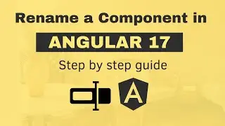 How to Rename Angular Components Easily?