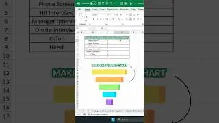 How to Create and Format Funnel Charts in Excel #shorts