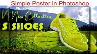 Simple and easy method to design product poster in Photoshop | graphic designing photoshop tutorial