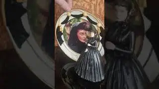 Фарфоровая тарелка фарфоровая статуэтка унесённые ветром скарлетт охара gone with the wind