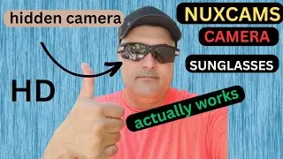 NUXCAMS CAMERA SUNGLASSES HD VERY GOOD