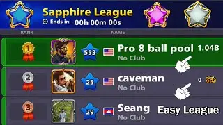 Level 622 Hac🙀ker He can't win 🤣 From Platinum To Sapphire League 8 ball pool