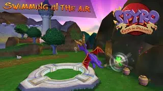 Spyro: Enter the Dragonfly | Swimming in the Air Glitch [Dragon Realms]