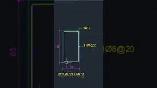 Column Section with AutoCAD Autolisp. 