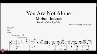 You Are Not Alone (Michael Jackson) - Guitar Tutorial + TAB